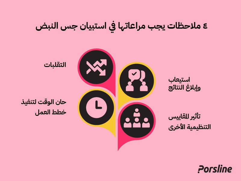 4 ملاحظات يجب مراعاتها في استبيان جس النبض