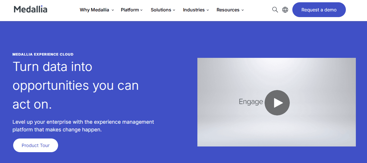 Medallia - enterprise-level customer satisfaction platform