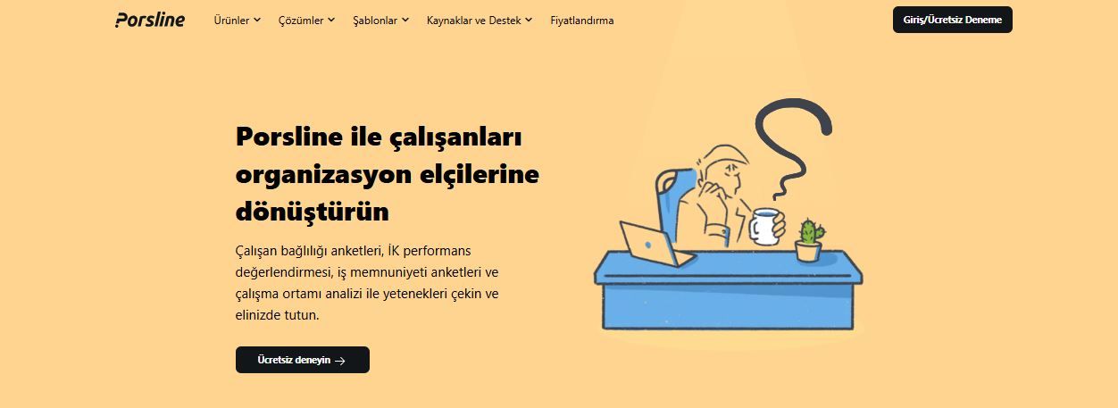 Porline Çalışan deneyimi ve bağlılığı yazılımı