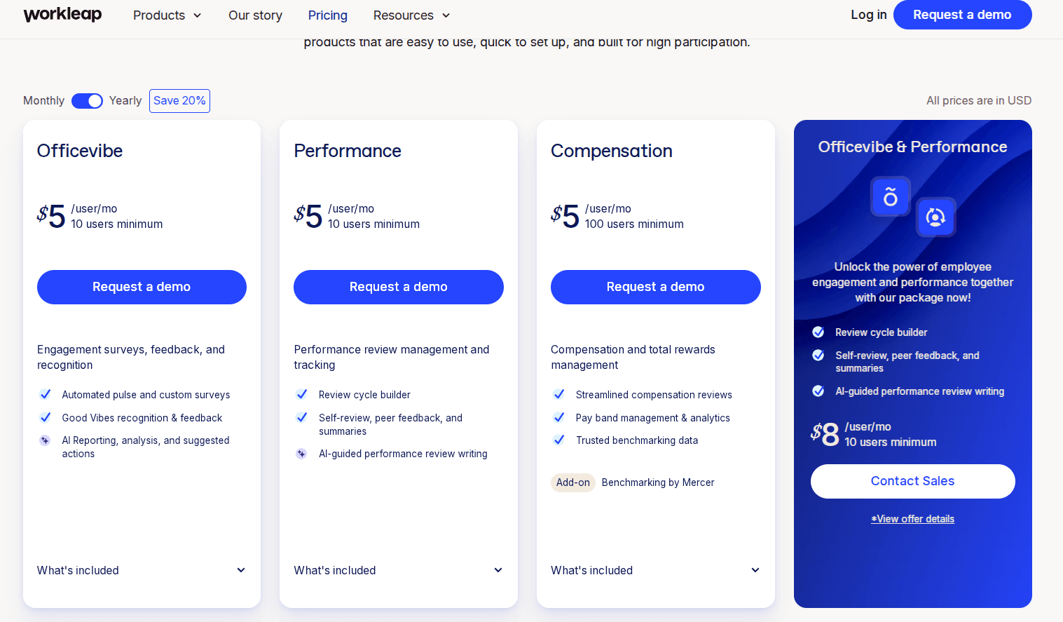 Workleap Pricing