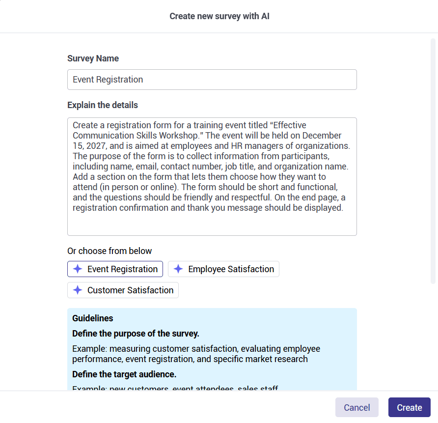 How to Write a Good AI Survey Prompt