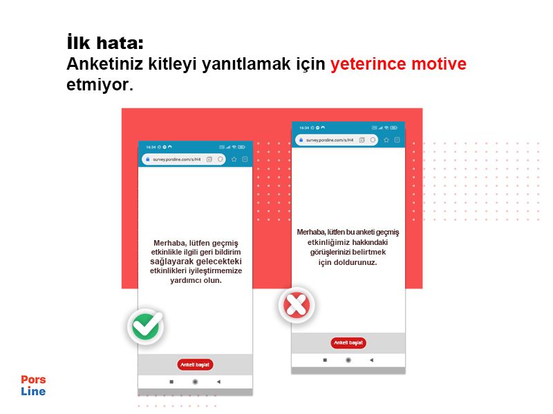 online anket sorularının kişiselleştirilmemesi