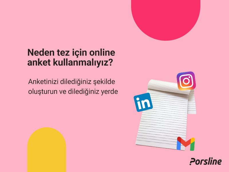 Tez için anket oluşturma